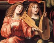 弗朗切斯科弗朗西亚 - Madonna and Saints detail